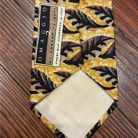 Omaggio 2 By Robert Talbott Men’s Neck Tie Handsewn In Italy 100% Finest Silk - Picture 4 of 5